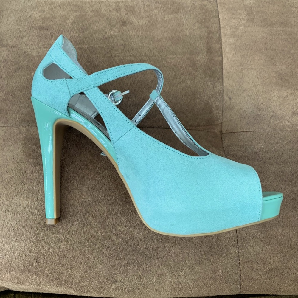 Mint Green Guess Stilettos